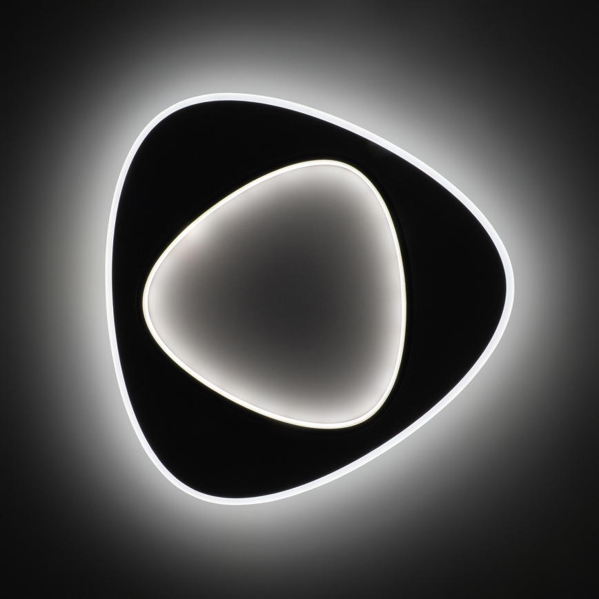 Brilagi - Candeeiro de tecto LED dimerizável FLARE LED/70W/230V 3000-6000K 55x55 cm branco/preto + controlo remoto