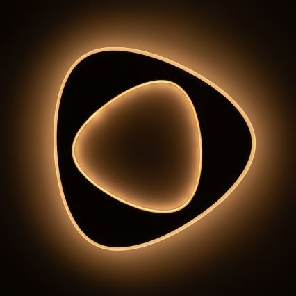 Brilagi - Candeeiro de tecto LED dimerizável FLARE LED/70W/230V 3000-6000K 55x55 cm branco/preto + controlo remoto