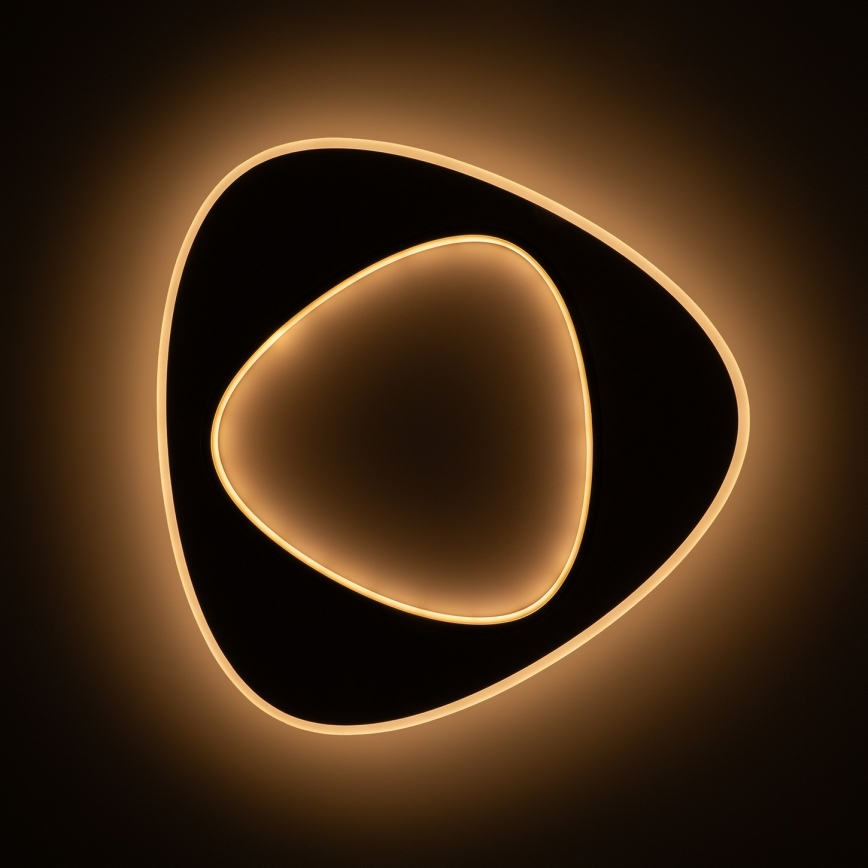 Brilagi - Candeeiro de tecto LED dimerizável FLARE LED/70W/230V 3000-6000K 55x55 cm branco/preto + controlo remoto