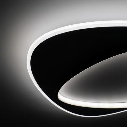 Brilagi - Candeeiro de tecto LED dimerizável FLARE LED/70W/230V 3000-6000K 55x55 cm branco/preto + controlo remoto