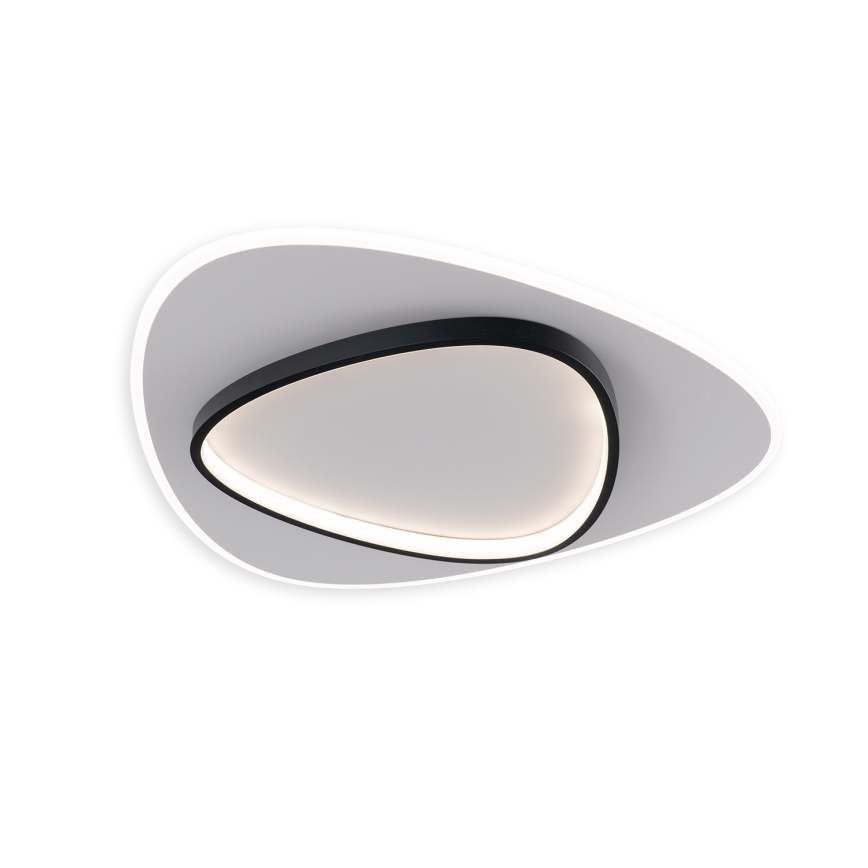 Brilagi - Candeeiro de tecto LED dimerizável FLARE LED/70W/230V 3000-6000K 55x55 cm branco/preto + controlo remoto