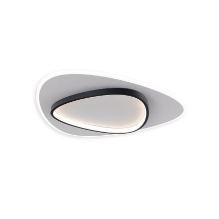 Brilagi - Candeeiro de tecto LED dimerizável FLARE LED/70W/230V 3000-6000K 55x55 cm branco/preto + controlo remoto