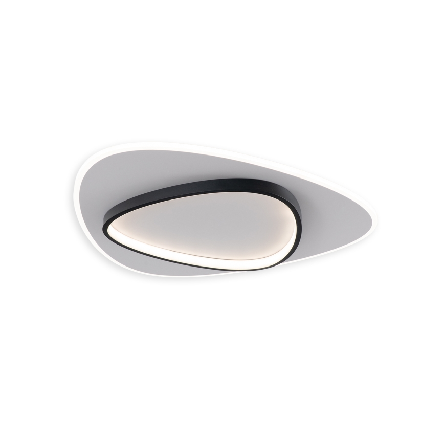 Brilagi - Candeeiro de tecto LED dimerizável FLARE LED/70W/230V 3000-6000K 55x55 cm branco/preto + controlo remoto