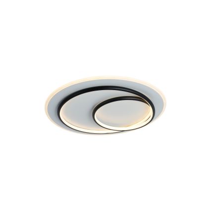 Brilagi - Candeeiro de teto LED dimerizável IRIS LED/70W/230V 3000-6000K Ø 50 cm branco/preto + comando remoto