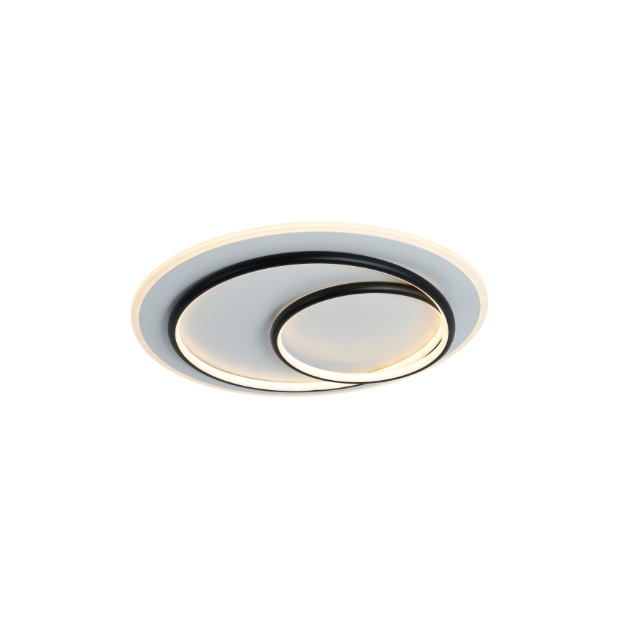 Brilagi - Candeeiro de teto LED dimerizável IRIS LED/70W/230V 3000-6000K Ø 50 cm branco/preto + comando remoto