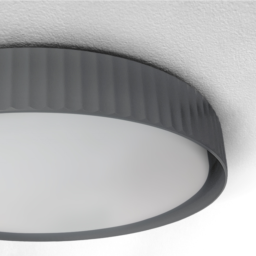 Brilagi - Luminária de teto LED dimerizável LUCIA LED/48W/230V 3000-6500K Ø 41 cm cinzenta + comando remoto