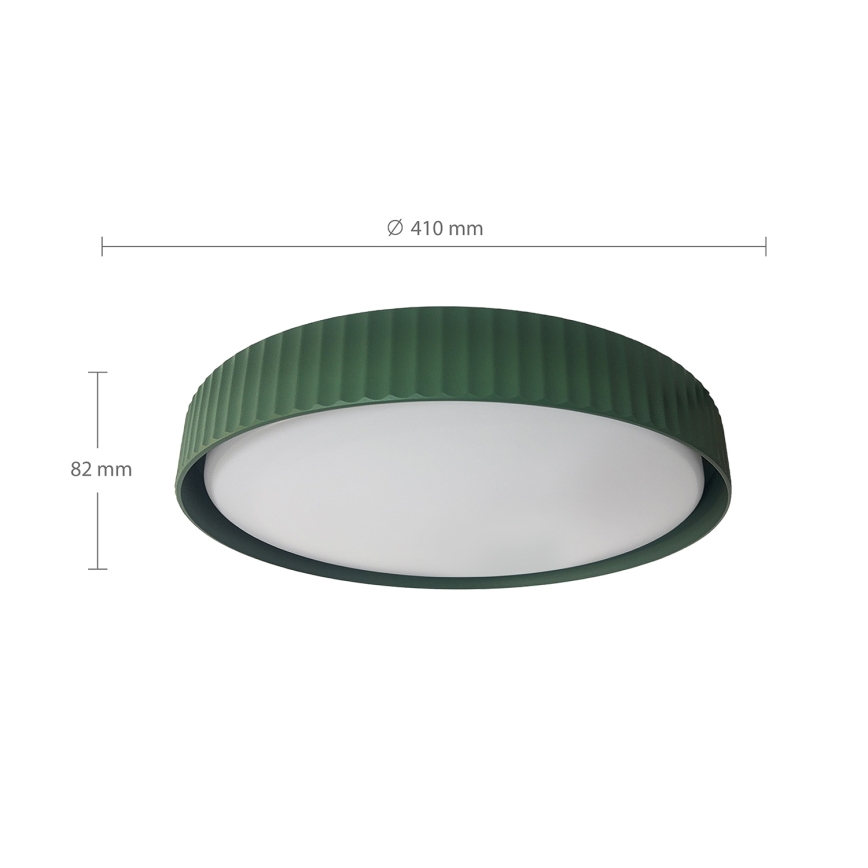 Brilagi - Plafon LED dimerizável LUCIA LED/48W/230V 3000-6500K Ø 41 cm verde + comando à distância