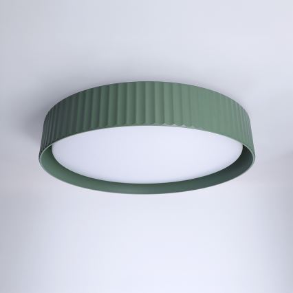 Brilagi - Plafon LED dimerizável LUCIA LED/48W/230V 3000-6500K Ø 41 cm verde + comando à distância
