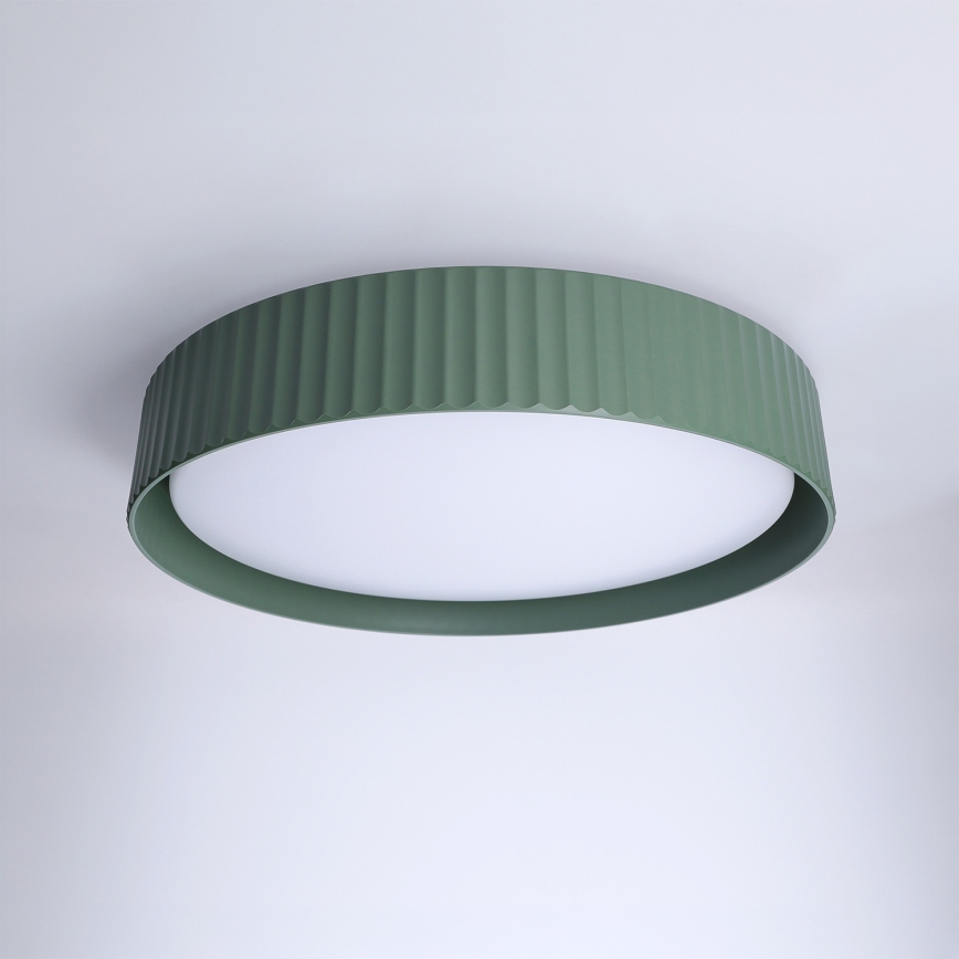 Brilagi - Plafon LED dimerizável LUCIA LED/48W/230V 3000-6500K Ø 41 cm verde + comando à distância