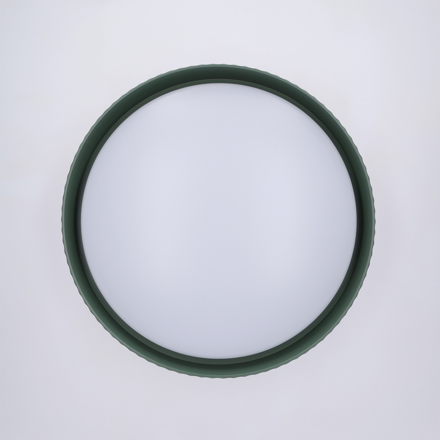 Brilagi - Plafon LED dimerizável LUCIA LED/48W/230V 3000-6500K Ø 41 cm verde + comando à distância