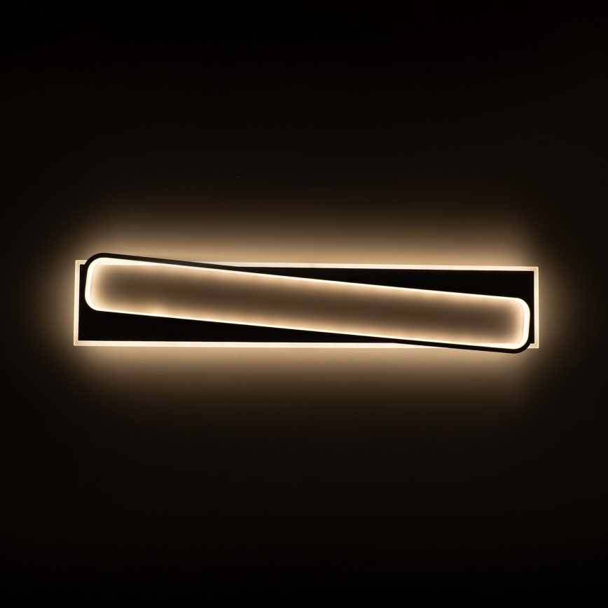 Brilagi - Luminária de teto LED dimerizável OUTLINE LED/90W/230V 3000-6000K 18x100 cm branca/preta + controlo remoto