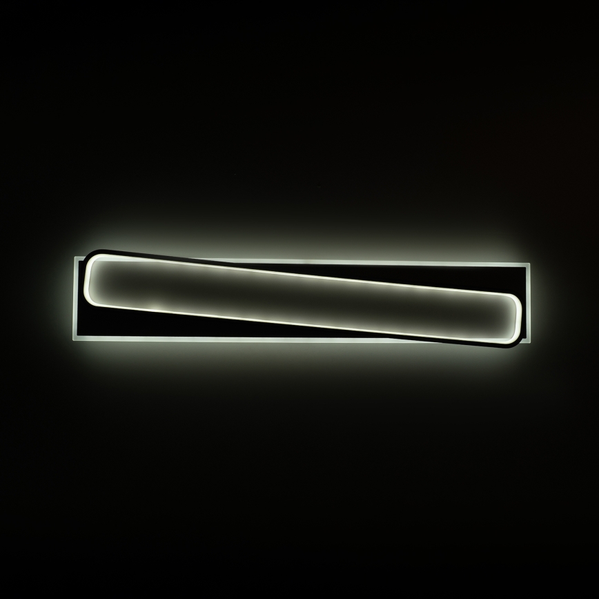 Brilagi - Luminária de teto LED dimerizável OUTLINE LED/90W/230V 3000-6000K 18x100 cm branca/preta + controlo remoto