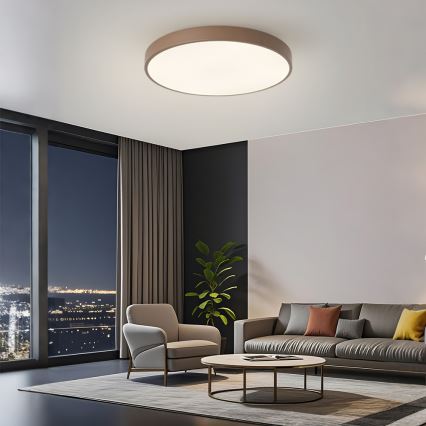 Brilagi - Candeeiro de tecto LED dimerizável POOL LED/60W/230V 3000-6000K diâmetro 60 cm castanho + controlo remoto