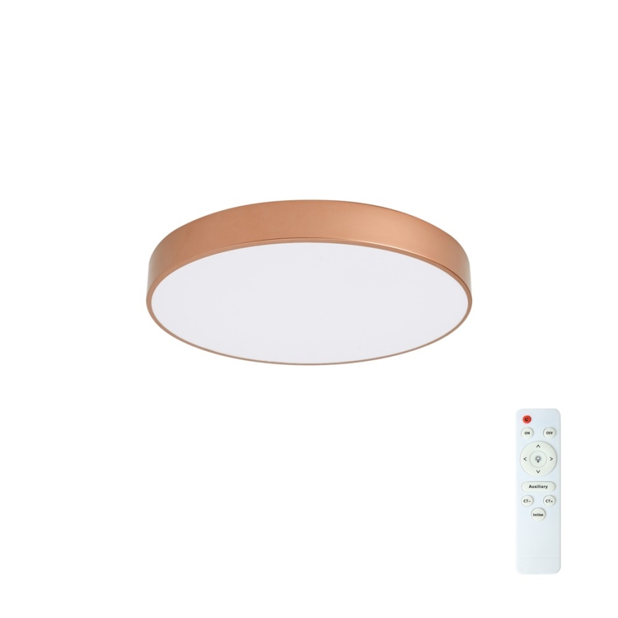 BRILAGI - Luminária de tecto LED dimerizável POOL LED/60W/230V 3000-6000K diâmetro 50 cm cobre + controlo remoto
