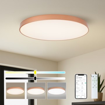 BRILAGI - Candeeiro de tecto LED dimerizável POOL SMART LED/128W/230V 100 cm 3000-6000K Wi-Fi Tuya bronze + controlo remoto