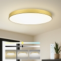 Brilagi - Candeeiro de tecto LED dimerizável POOL SMART LED/128W/230V 3000-6000K 100 cm dourado Wi-Fi Tuya + comando remoto