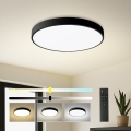 Brilagi - Candeeiro de tecto LED dimerizável POOL SMART LED/48W/230V 40 cm 3000-6000K Wi-Fi Tuya + controlo remoto preto