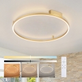Brilagi - Candeeiro de tecto LED dimerizável PORTOFINO LED/60W/230V 3000-6000K Ø 80 cm dourado + comando remoto