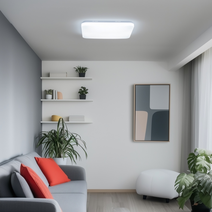 Brilagi - Luminária de teto LED dimável SMART 36W/230V 53x53 cm 3000-6000K Wi-Fi Tuya Beacon + controlo remoto