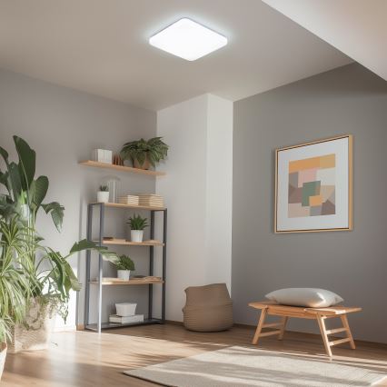 Brilagi - Luminária de teto LED dimável SMART 36W/230V 53x53 cm 3000-6000K Wi-Fi Tuya Beacon + controlo remoto