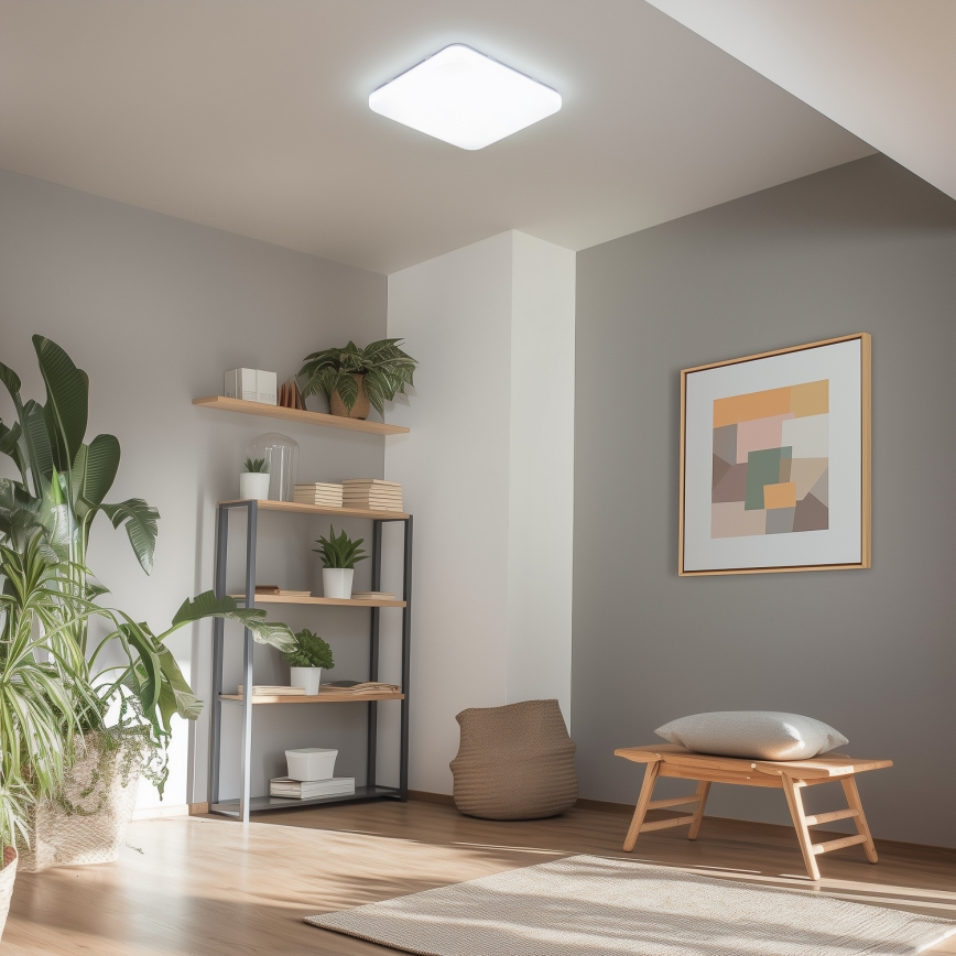 Brilagi - Luminária de teto LED dimável SMART 36W/230V 53x53 cm 3000-6000K Wi-Fi Tuya Beacon + controlo remoto