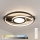 Brilagi - Candeeiro de tecto LED dimerizável TWIRL LED/38W/230V 3000-6000K preto + comando à distância