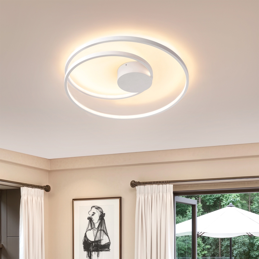 Brilagi - Luminária de teto LED regulável TWISTER LED/48W/230V 3000-6000K Ø 50 cm branca + controlo remoto