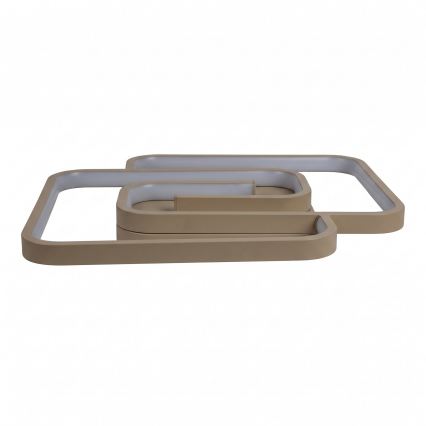 BRILAGI - Luminária de teto LED dimerizável VELO LED/64W/230V 3000-6500K 48x48 cm bege + controlo remoto