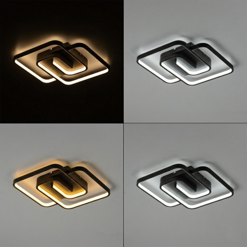 Brilagi - Luminária de tecto LED regulável VELO LED/64W/230V 3000-6500K 48x48 cm + comando remoto