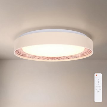 Brilagi - Candeeiro de tecto LED dimerizável WALDO LED/48W/230V 3000-6500K diâmetro 40 cm bege/dourado + comando remoto