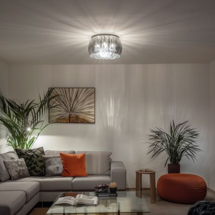 Brilagi - Candeeiro de tecto LED em cristal JEWEL 5xG9/42W/230V diâmetro 40 cm