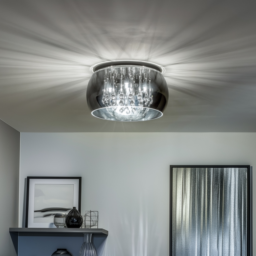 Brilagi - Candeeiro de tecto LED em cristal JEWEL 5xG9/42W/230V diâmetro 40 cm