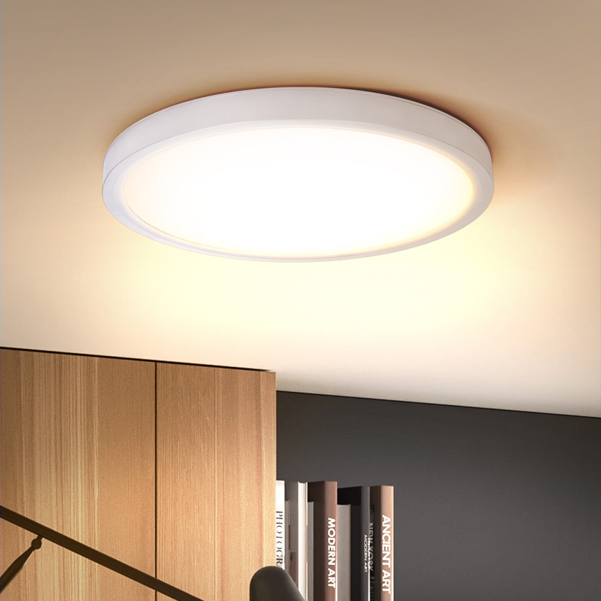 Brilagi - Candeeiro de teto LED ESTELA LED/18W/230V diâmetro 30 cm branco