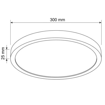 Brilagi - Candeeiro de teto LED ESTELA LED/18W/230V diâmetro 30 cm branco