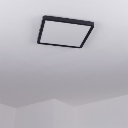 Brilagi - Candeeiro de tecto LED ESTELA SQUARE LED/24W/230V 31x31 cm preto