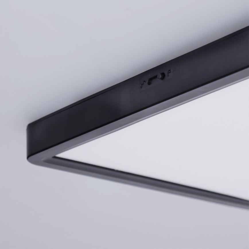 Brilagi - Candeeiro de tecto LED ESTELA SQUARE LED/24W/230V 31x31 cm preto