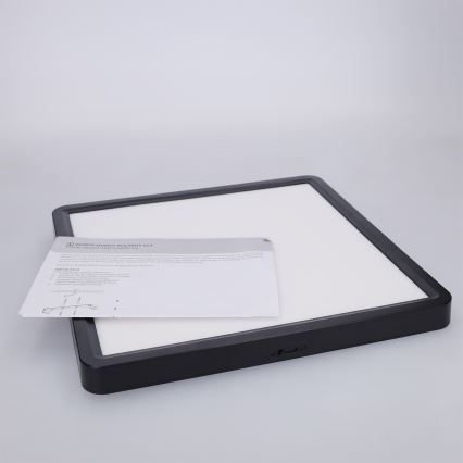 Brilagi - Candeeiro de tecto LED ESTELA SQUARE LED/24W/230V 31x31 cm preto
