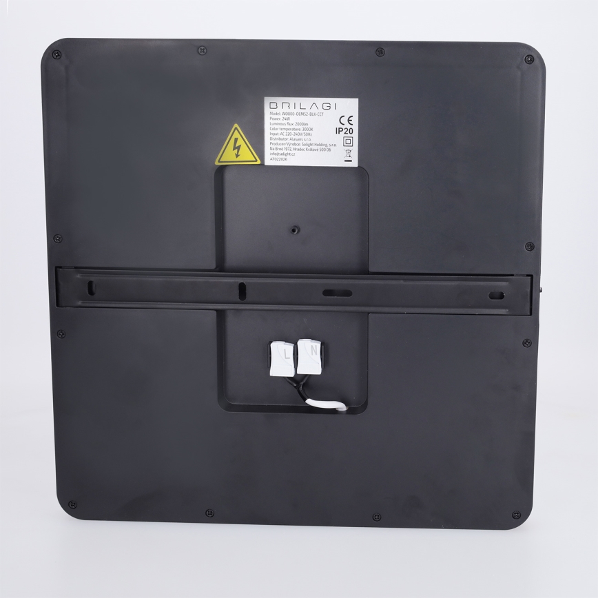 Brilagi - Candeeiro de tecto LED ESTELA SQUARE LED/24W/230V 31x31 cm preto