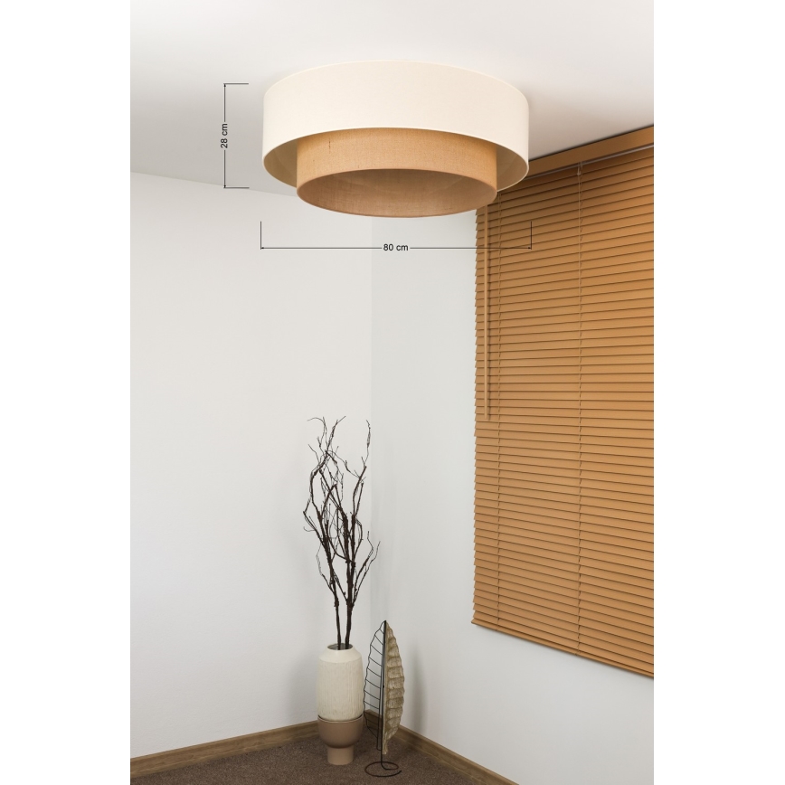 Brilagi - Candeeiro de tecto LED Estilo BOHO 3xE27/15W/230V diâmetro 80 cm