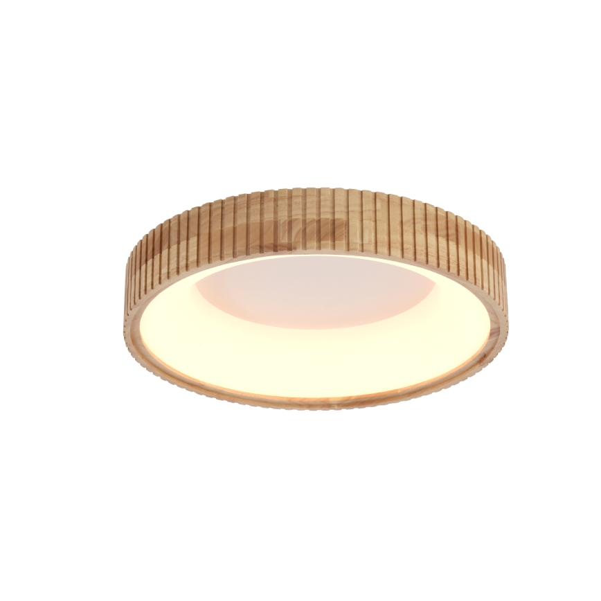 Brilagi - Luminária de teto LED FALCON WOOD MODERN LED/30W/230V 3000/4000/6000K Ø 45 cm madeira