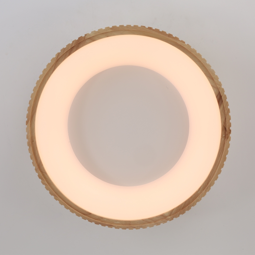 Brilagi - Luminária de teto LED FALCON WOOD MODERN LED/30W/230V 3000/4000/6000K Ø 45 cm madeira