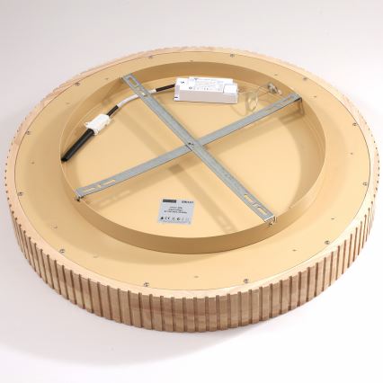 Brilagi - Candeeiro de tecto LED FALCON WOOD MODERN LED/40W/230V 3000/4000/6000K Ø 60 cm madeira