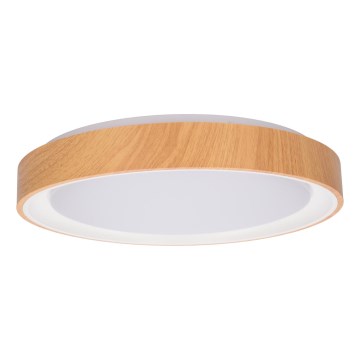 Brilagi - Candeeiro de tecto LED FLOCO LED/24W/230V, diâmetro 30 cm, acabamento em madeira/branco