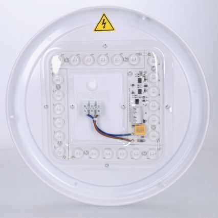 Brilagi - Candeeiro de tecto LED FLOCO LED/24W/230V, diâmetro 30 cm, acabamento em madeira/branco