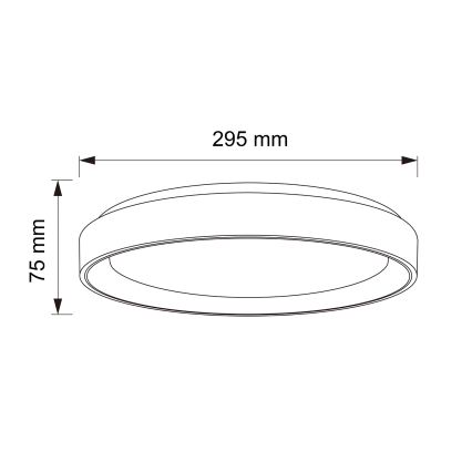 Brilagi - Candeeiro de tecto LED FLOCO LED/24W/230V, diâmetro 30 cm, acabamento em madeira/branco