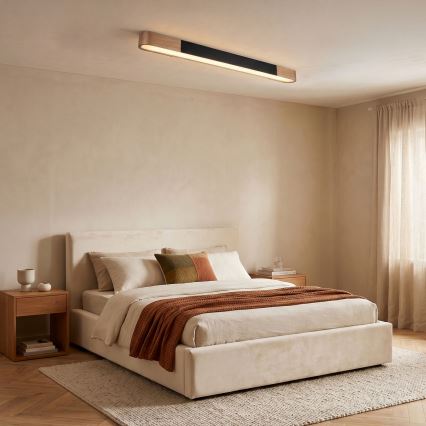 BRILAGI - Candeeiro de tecto LED GARDALINE LED/100W/230V 120 cm carvalho/preto