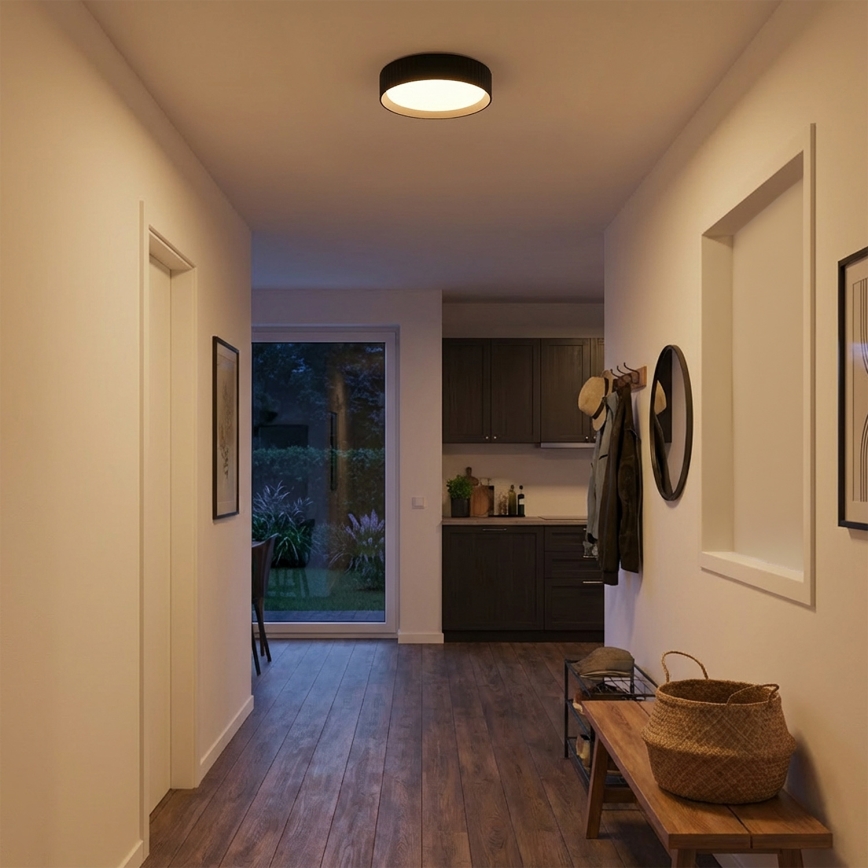 Brilagi - Candeeiro de tecto LED LUCIA 24W/230V, diâmetro 31 cm, preto