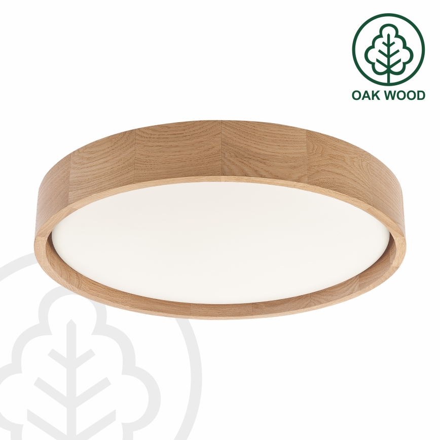 Brilagi - Candeeiro de tecto LED MANAROLA PLAIN LED/24W/230V 3000K Ø 41 cm carvalho
