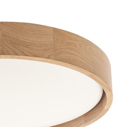 Brilagi - Candeeiro de tecto LED MANAROLA PLAIN LED/24W/230V 3000K Ø 41 cm carvalho