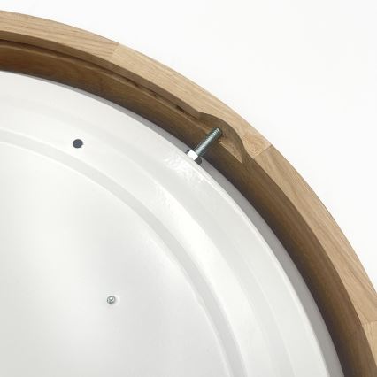 Brilagi - Candeeiro de tecto LED MANAROLA PLAIN LED/24W/230V 3000K Ø 41 cm carvalho